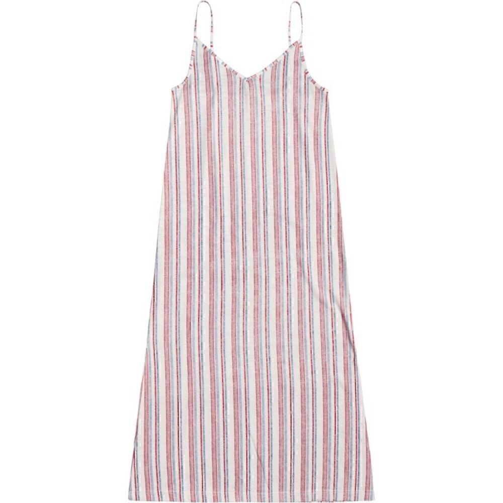 ROXY | Womens Avila Beach2 Blue Heaven Stars & Stripes Tank Strappy MIDI Dress